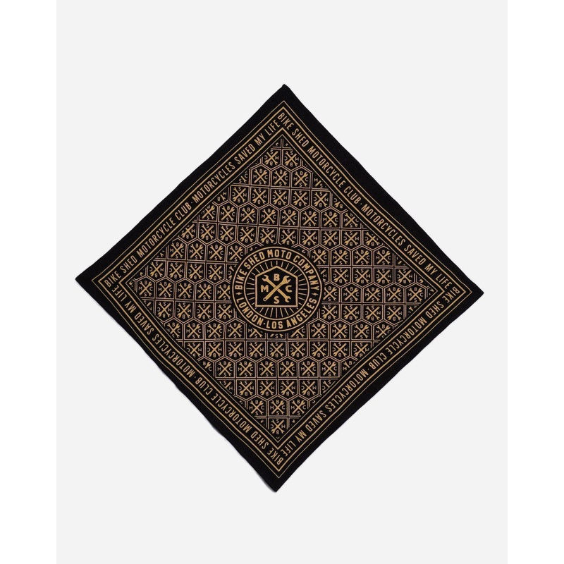 BSMC Monogram Bandana – Black/Gold