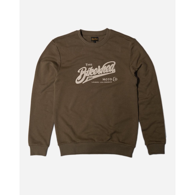 BSMC Moto Co Appliqu Sweatshirt – Khaki