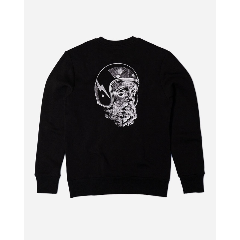 BSMC Zeus Embroidered Sweatshirt – Black
