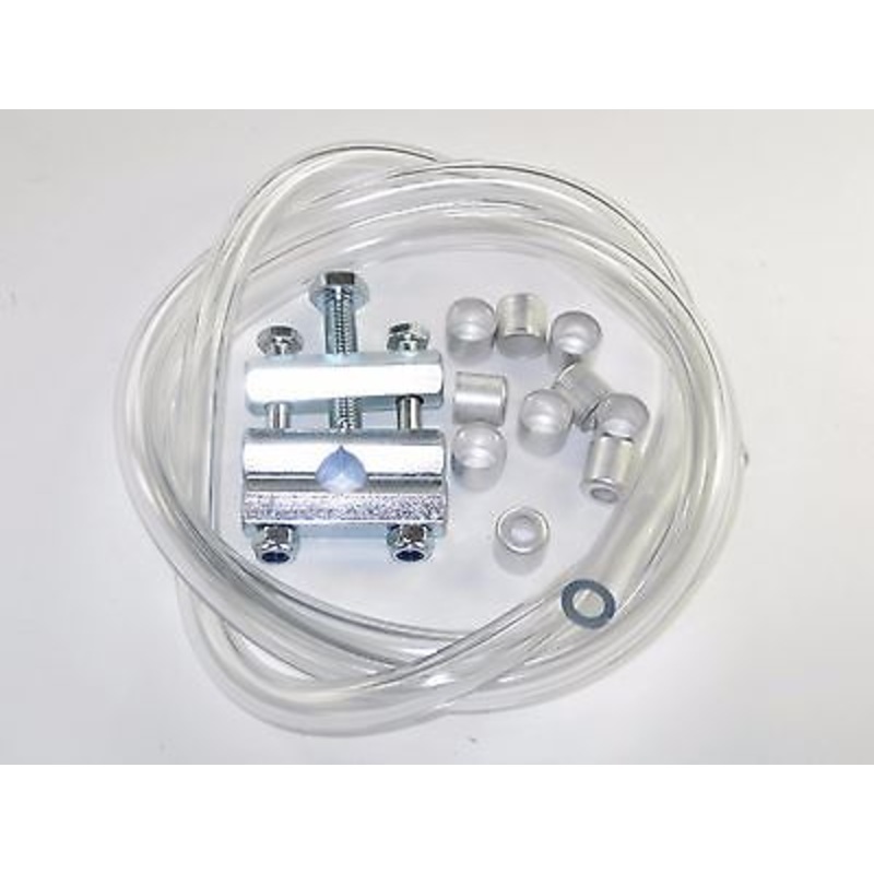 1/4 Fuel Line gas tube Ewarts hose kit with ferrule press Monoblock Triumph BSA