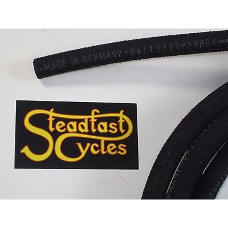 1/4 fuel oil line hose tubing cloth braided herringbone outer sold by the foot