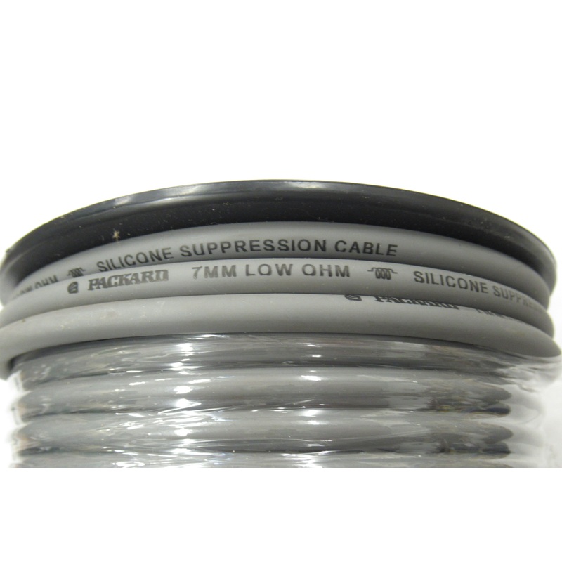 1′ Grey Packard spark plug wire 7mm inductive core silicone electronic ignition