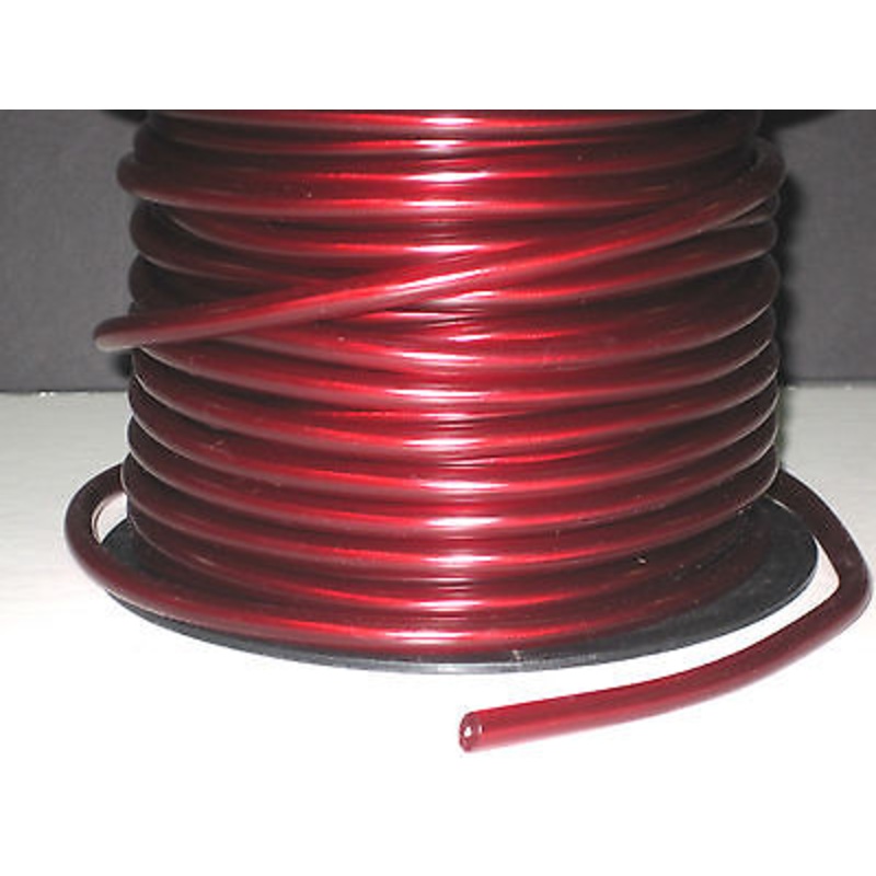 1′ Red spark plug wire 7mm stranded copper core electronic ignition cord