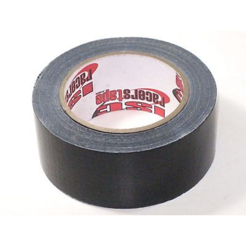 1 roll of black duct tape ISC Racers Quick motorcycle Repair 100 mph holds firm *