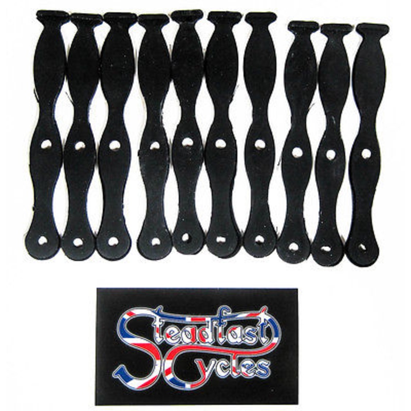 10 each Cable tie set Rubber John Bull Type 4 1/4 Triumph Norton BSA 60-0343 *