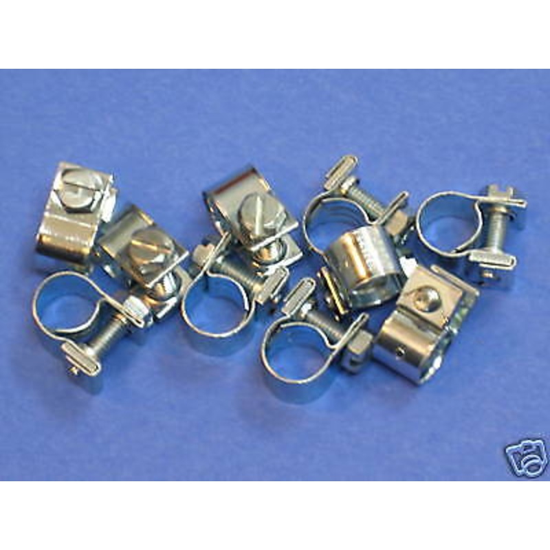 10  line clips 1/4 tube clamps stainless steel *