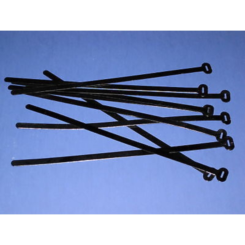 10 Wire ties black alloy 8 cable clip set BSA 75-9045 Triumph 82-9918 A65 T120 *