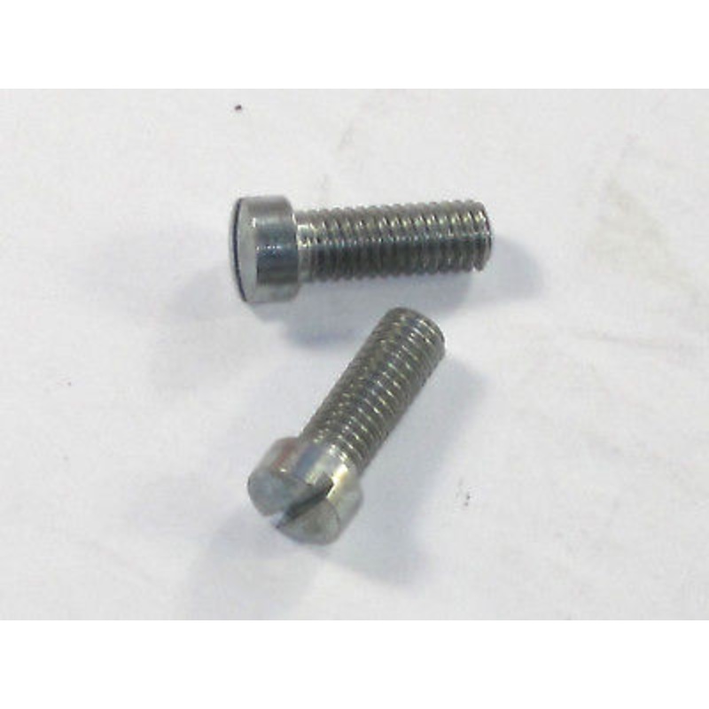 11/014 Amal throttle screw set pair UK Made Triumph Norton BSA 5/8 long
