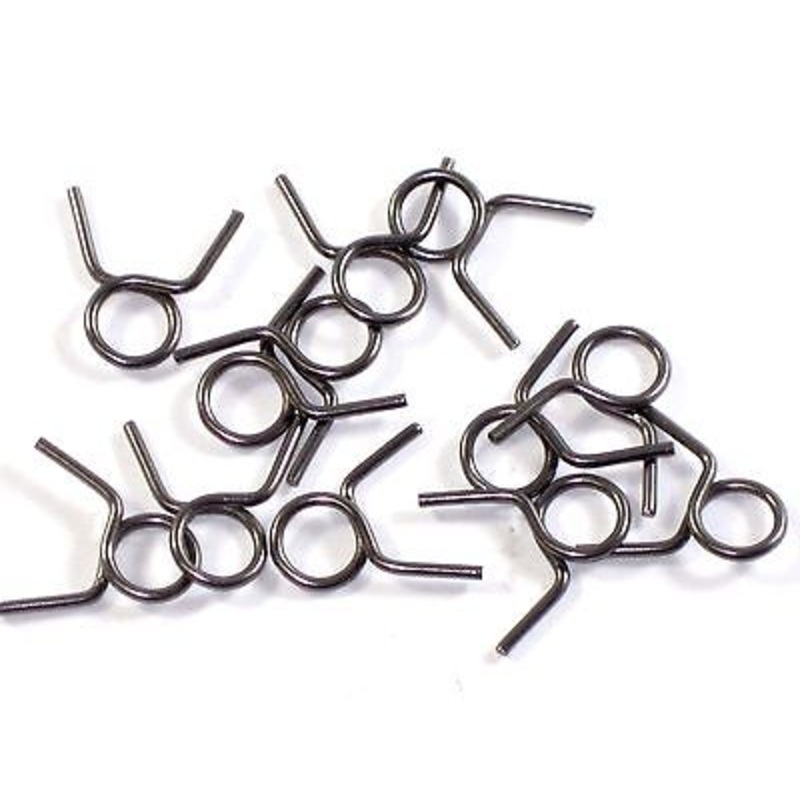 12 each Fuel line clips 5/16 OD Motorcycle hose tube clamps spring clamp clip *