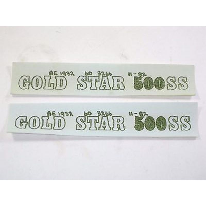 2 decal set BSA Gold Star 500 SS varnish transfer set 60-3266 AE1932 *