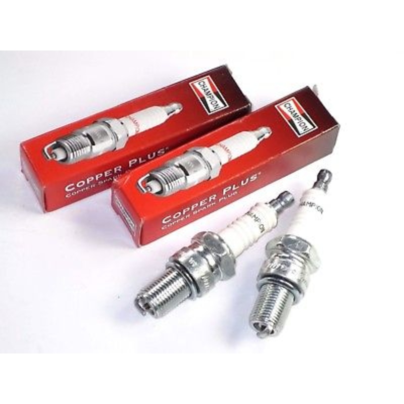 2 each Champion spark plugs N2C