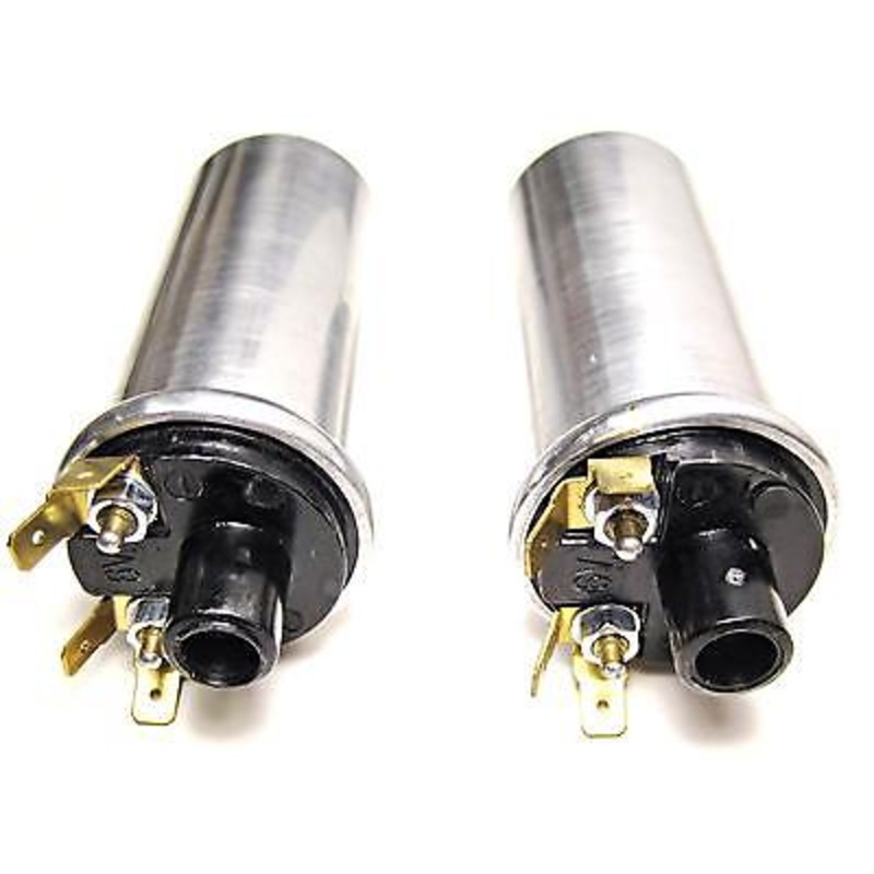 2 Lucas copy MA6 Ignition Coils 6v Triumph Norton BSA AJS 6 volt coil set