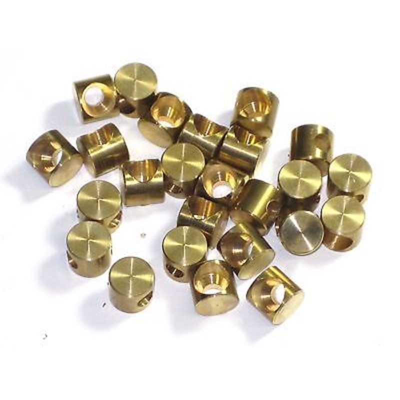 25 each clutch brake cable end fittings brass Triumph Norton BSA