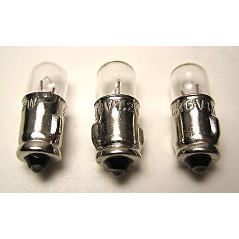 282 bulb set 6v 6 volt bulbs 1.2w BS7s warning lights Triumph Norton BSA