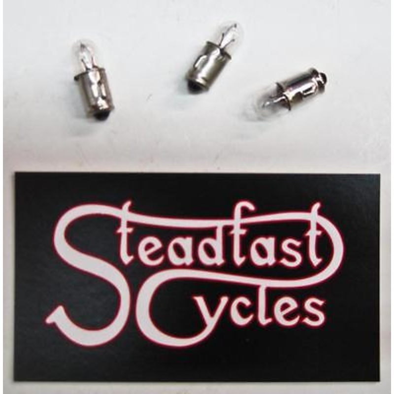 3 bulbs Bulb 12v 2w 2 watt BA7S base L72 Lucas Narva warning lights Triumph *