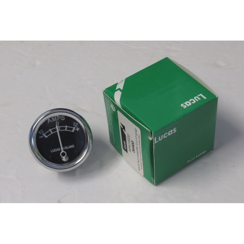 1 3/4 Ammeter Lucas amp meter Triumph Norton BSA 1 3/4 12-0-12 Amp 12V 36403