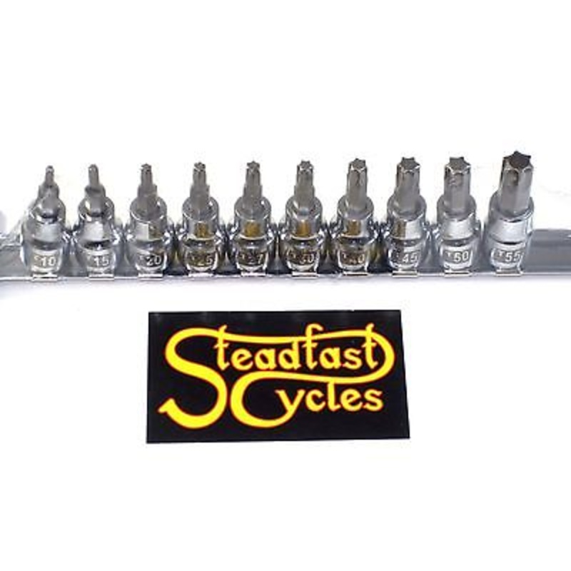 3/8 drive Star Bit socket drive ratchet 10 piece Tool set # 10 to 55