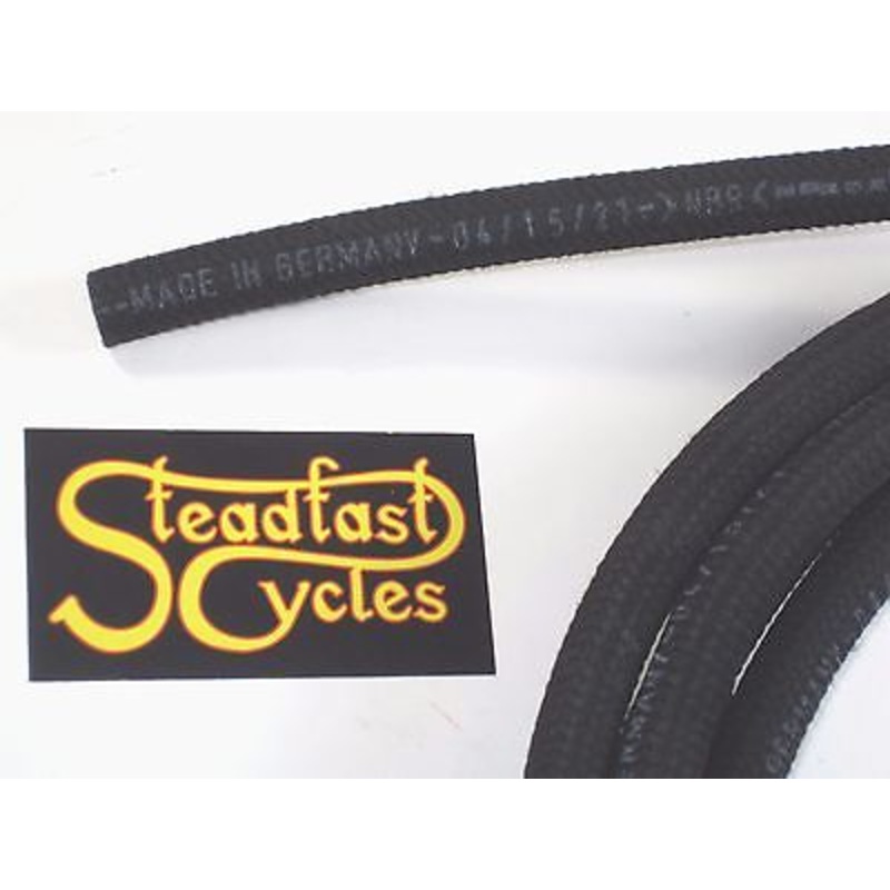 3/8 fuel oil line hose tubing cloth braided herringbone outer sold by the foot 9/16 OD