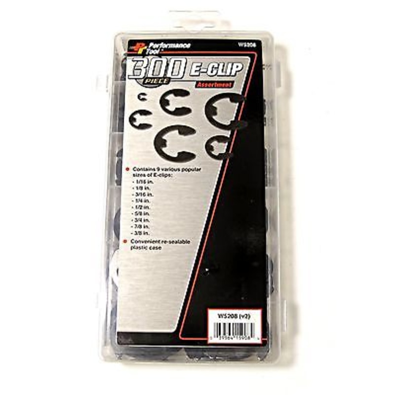300 piece e clip e-clip motorcycle auto assortment kit set