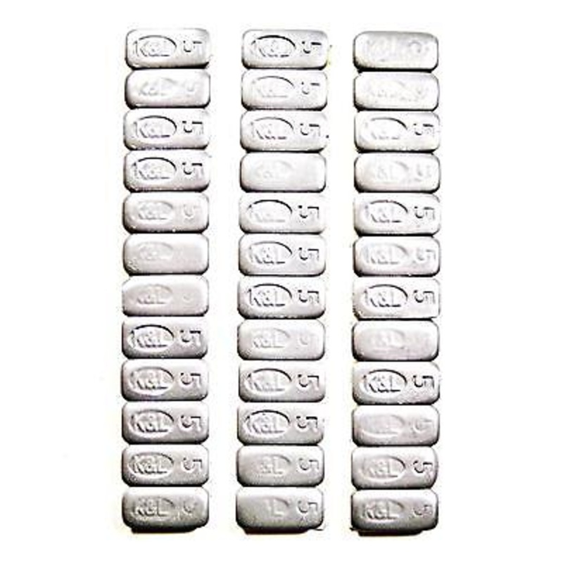 36 count Wheel Balance 5g Weights steel mounts mount 5 gram stick-on motorcycle