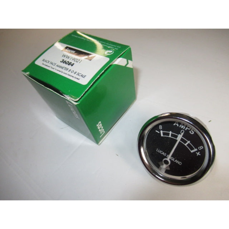36084 Lucas Ammeter 8 Amp meter Made In England Triumph Norton BSA UK Made