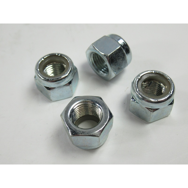 4 each CEI nut 3/8 x 26 Nyloc Triumph Norton BSA Nylock British thread
