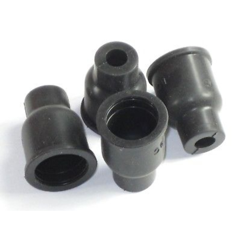 4 each Rubber boot 7mm wire to coil spark plug cable mag Triumph Norton BSA