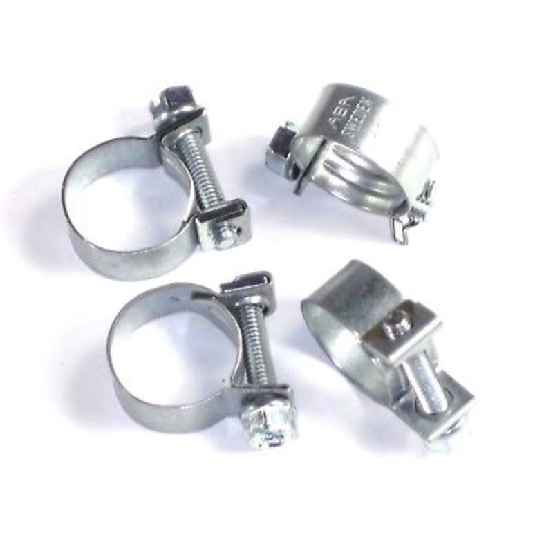 4 each Tubing Fuel Line Clip tube hose clamp solid band 1/2 to 39/64 #15