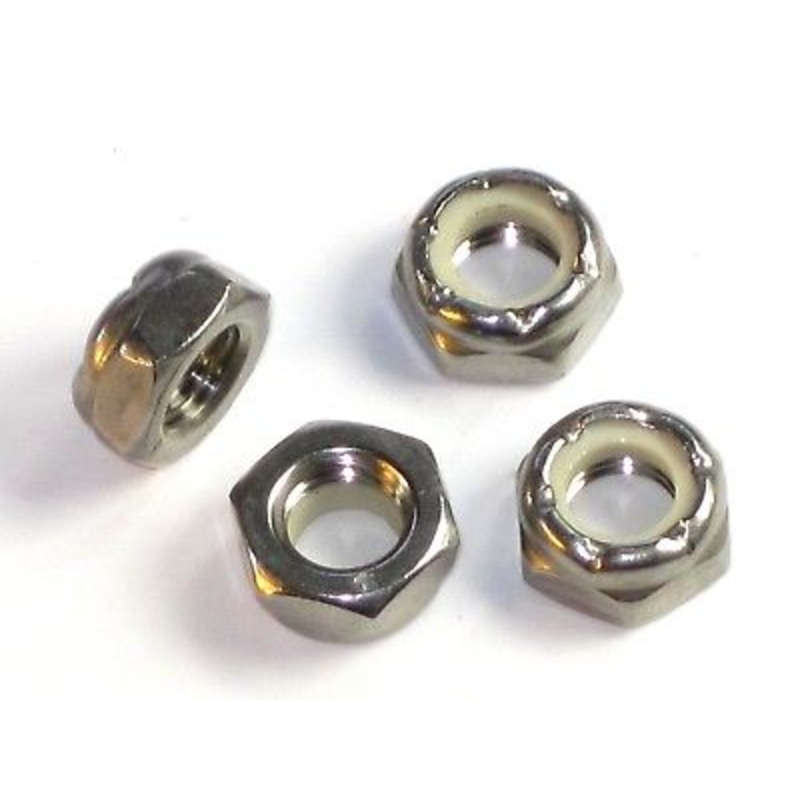 4 Nylock Locknut Nut 5/16 X 24 1/2w X 1/4h Triumph Norton BSA low profile