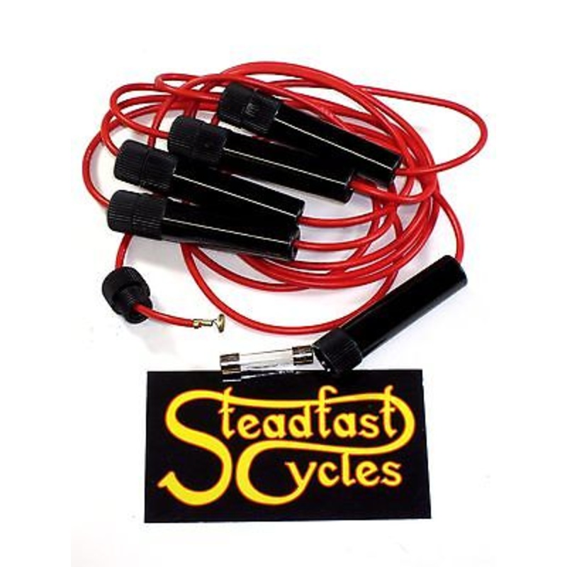 5 Universal fuse holder motorcycle auto 1/4 glass fuses classic style