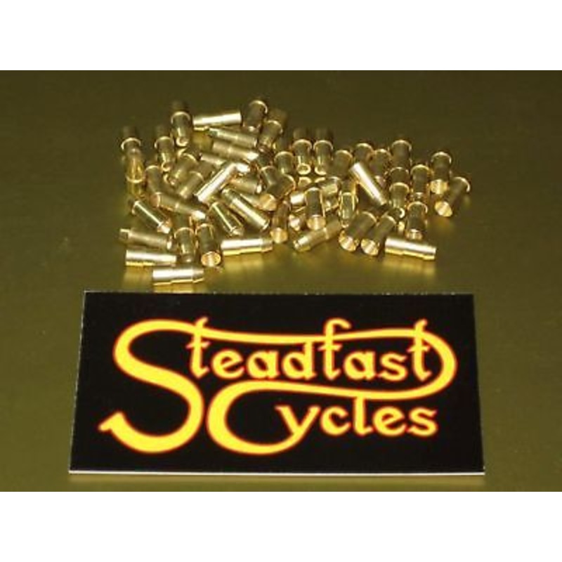 50 Lucas brass bullet connectors UK 900269 Triumph Norton connector BSA 2MM