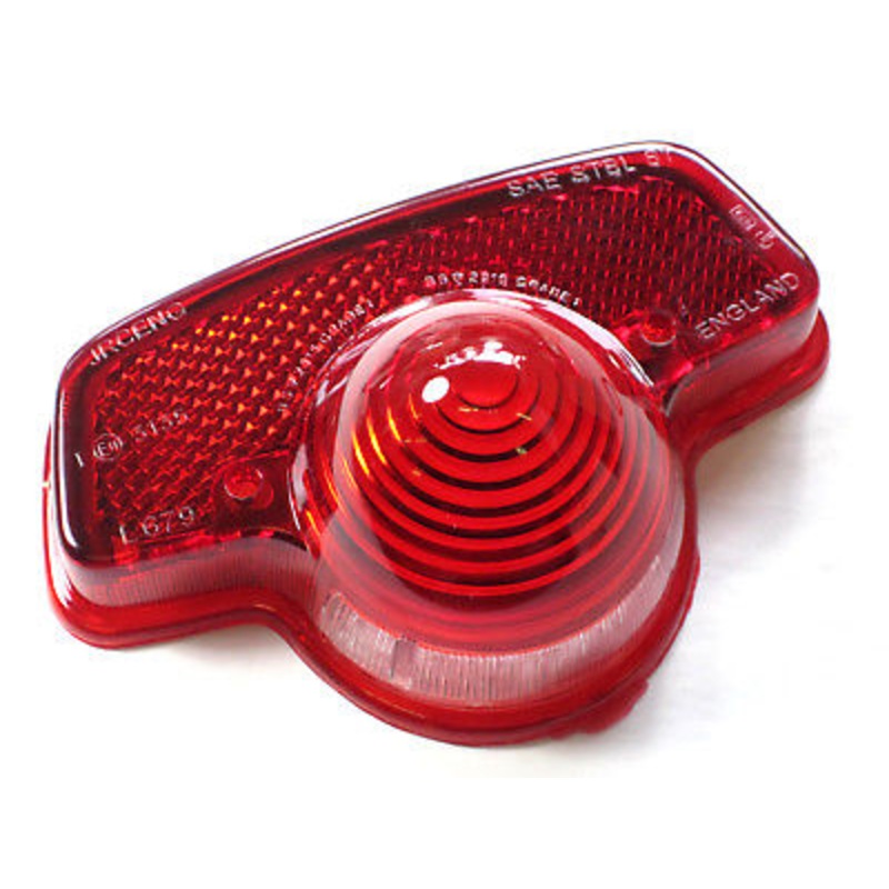 54577109 Triumph BSA Taillight lens beehive Lucas replica Made in England