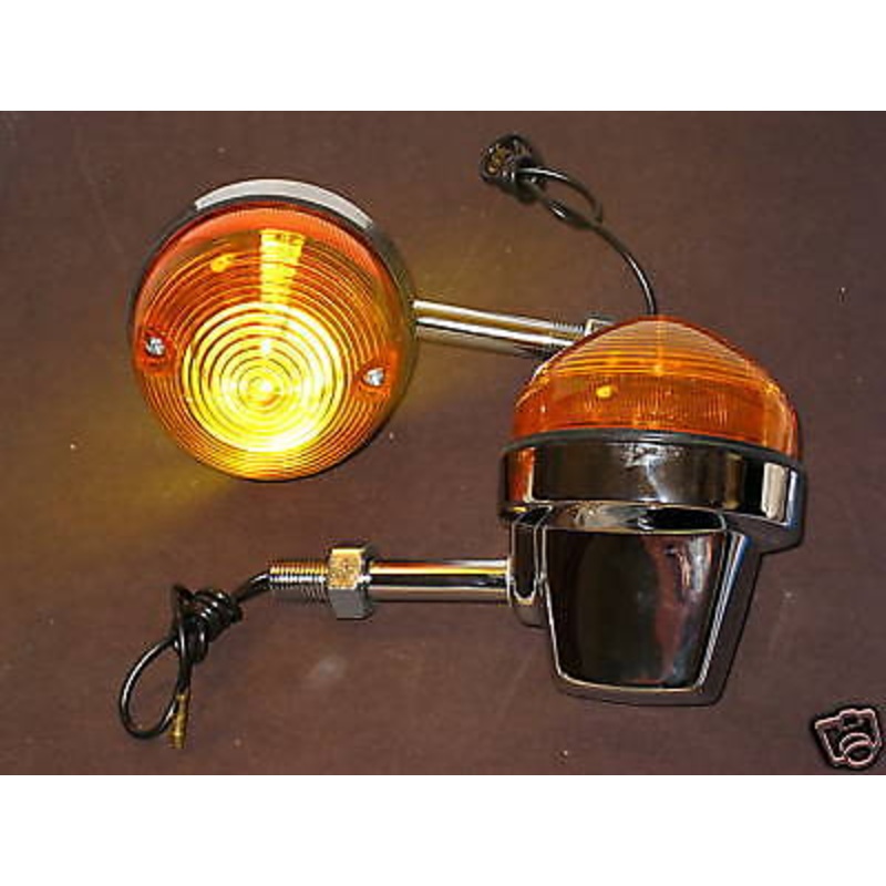56606 short stem blinkers left right flashers turn signals Triumph Norton BSA