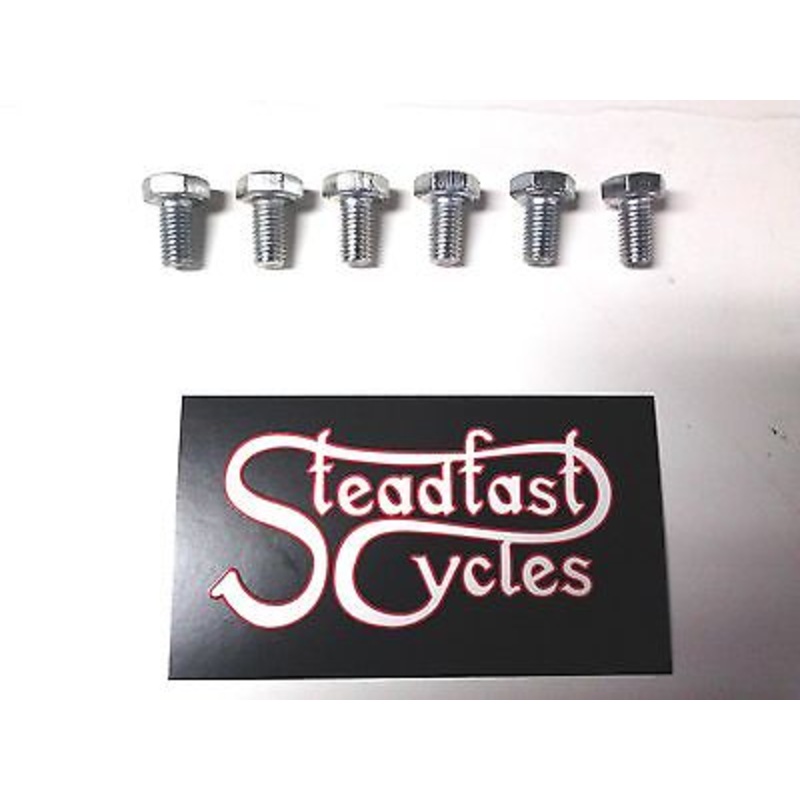 6 each 1/4x26x1/2 CEI Bolt Triumph BSA Matchless BSC Cycle Bolts 1959-1968