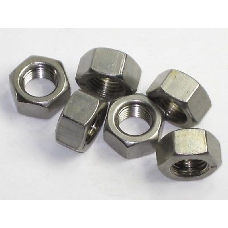 6 each Triumph nut 14-0404 7/16-20 UNF Stainless Steel