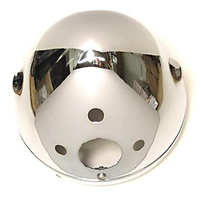 99-9969 Triumph headlight shell 7 chrome shell Made In England 1968 69 70