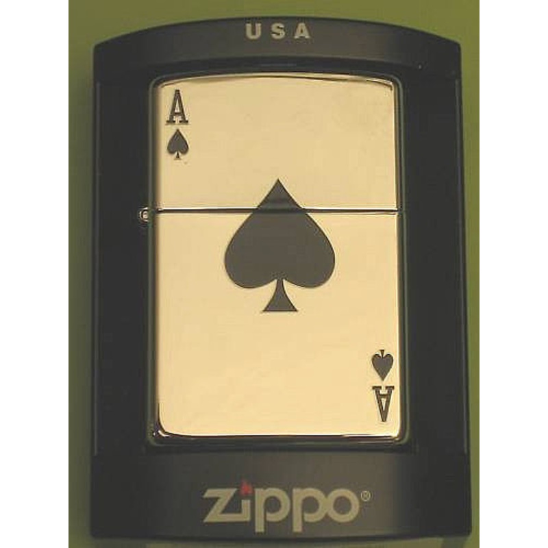 ACE OF SPADES Zippo Lighter Cafe Racer ton up Chrome lucky poker billy