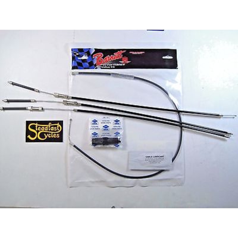 Barnett cable set for triumph bsa triple for PWK carb set T150 T160 A75 Trident