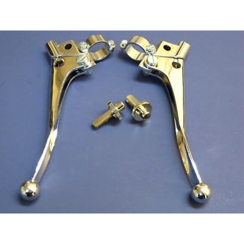 Brake Clutch lever pair left right hand levers 7/8 Triumph Norton BSA ball end