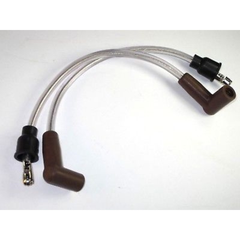 Brown Clear Spark plug wires 11 Triumph Lucas # 54956466 D2207 copper stranded