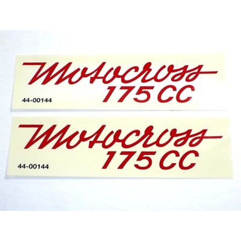 BSA 175 CC Motocross Motorcross decal peel and stick decals Bantam Trail Bronc Bushman
