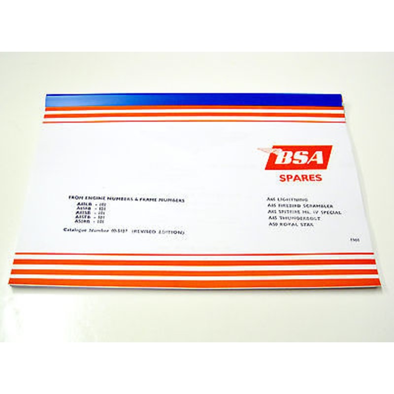 BSA A65 A50 650 500 Replacement Parts List spares manual book 1968 00-5137