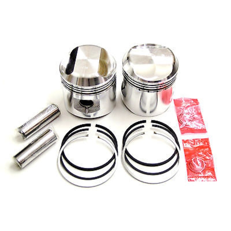 BSA A65 PISTONS RING pin 650 twin piston .040 A65 JCC 40 over Grant rings