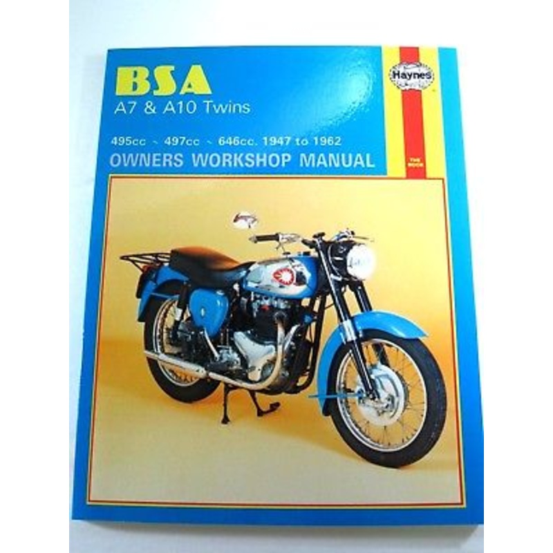 BSA A7 & A10 500 650 twins Haynes maintenance workshop manual 1947 – 62 NEW
