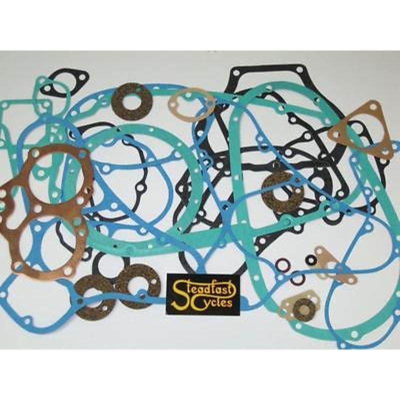 BSA A7 complete gasket set 1951 to 1954 500 pre-unit twin engine gaskets kit