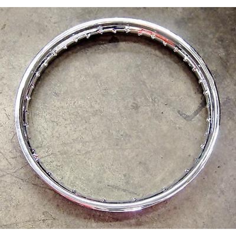 BSA Chrome Front half width 7 Offset Hub Rim wheel 19 x 1.85 67-5599 WM2