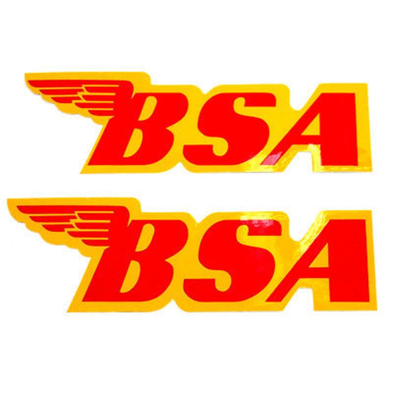 BSA Decal peel and stick B44 41-8051 gas tank decals 7 x 2-1/4