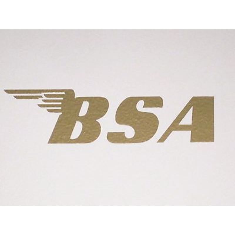 BSA Decal peel and stick gas tank decal sticker gold logo 6 7/8 x 1 7/8