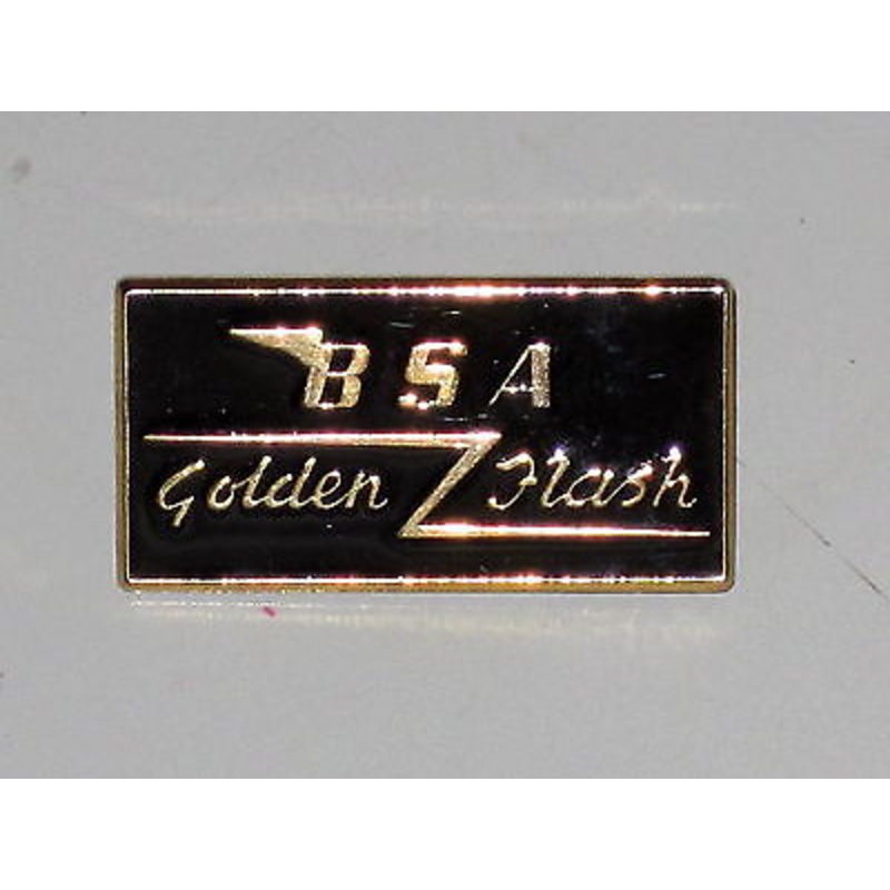 BSA Golden Flash lapel pin Black made in England classic vintage motorcycle