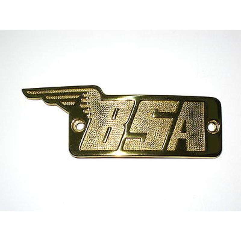 BSA logo brass petrol gas tank badge 29-7910 MADE IN UK gold color convex